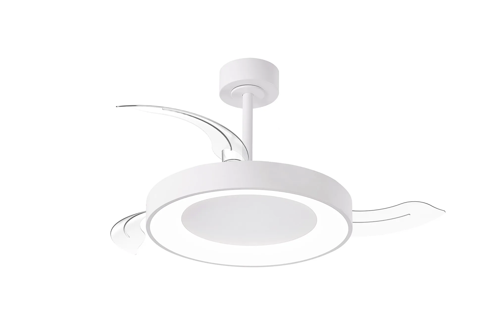 M9012  Niseko Fan S 40cm 45W LED Dimmable Ceiling Light With Built-In 25W DC Fan, 2700-5000K Remote Control, 5000lm, White